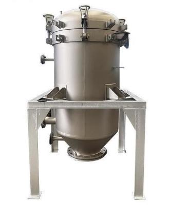 China Stainless Steel Vertical Pressure Leaf Filter Automatic Discharge For Oil for sale