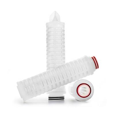 China Printing Shops PTFE Membrane Micro Pleated Filter Cartridge with 10*10*30cm Size for sale