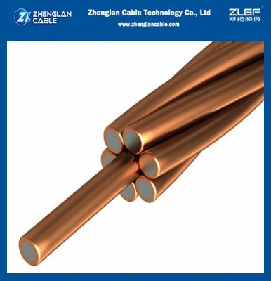 China 8mm Copper Clad Steel Wire Rod High Tensile Bare Copper Electrical Cable zu verkaufen