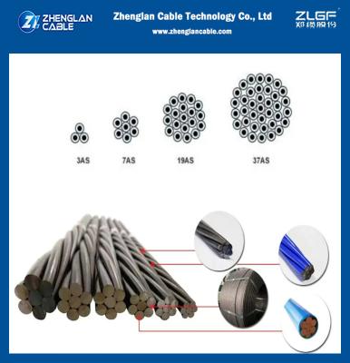 China 1/4 '' And 3/8'' EHS Galvanized Steel Strand ASTM A 475 Zinc Coated /Guy Wire/Ground Wire zu verkaufen