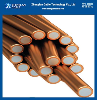 China 0.6mm 2.5mm 4mm de fábrica cobre revestido de aço fio elétrico elétrico fio elétrico cobre revestido de cobre condutor à venda