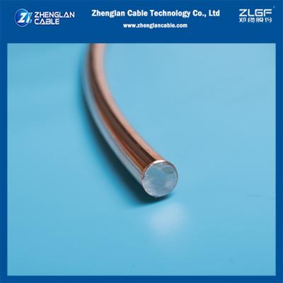 China Copperweld Steel Conductor 6AWG(1/4.12mm) HS 40% Conductivity for sale