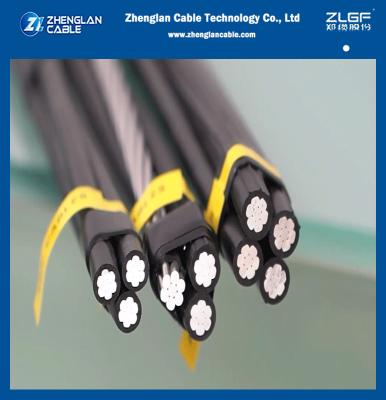 China CAAI 3*35+N25mm2 AAAC Neutral Aerial Bundle Cable Service Drop ABC Cable compressed 1350-H19 series aluminum conductor for sale