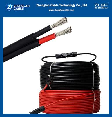 China 0.6 / 1.0 KV  XLPE  / XLPO Insulation Twin Core Solar Cable 6mm Adapted To PV Systems EN 50618 for sale