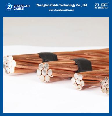 China Cable de fio de aterragem de aço revestido de cobre CCS CCS nu CCS cobre revestido de aço Terra Elétrica de fio de fio de barril condutor à venda