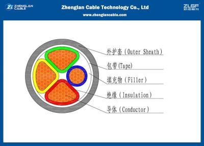 China Van de het Lage Voltage3+1c Macht van CEI 60502-1 de Kabel0.6/1kv Unarmoured Draad (CU/PVC/XLPE/LSZH/DSTA) Te koop