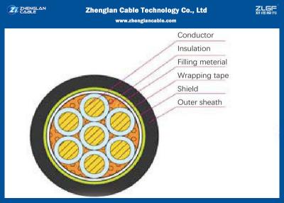 China Nominale spanning van de de Controlekabel van KVV KVVP de pvc Geïsoleerde: 450/750V spanning-CEI 60502, BS 5308, GB 9330 Te koop