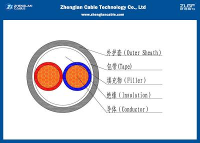 China 0.6/1KV LV Twee de Kabel van de kernenmacht (Unarmoured), pvc Geïsoleerde Kabel /Section: 2*1.5~2*240mm ² (CU/PVC/XLPE/LSZH) Te koop