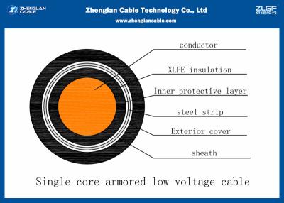 Cina Sezione nominale: il centro Al/CU XLPE isolato, il nastro d'acciaio corazzato, PVC del ² 1 di 1*50~1*1000mm ha inguainato il cavo elettrico (NA2XBY/NAYBY) in vendita