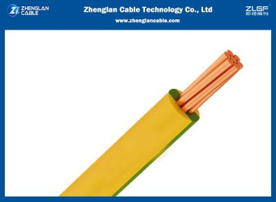 China base ignífuga H07Z1-R 4sqmm del alambre y del cable del edificio de 750V LSOH la sola amarillea en venta