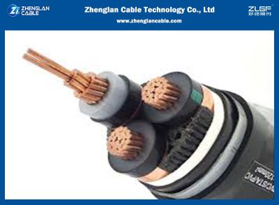 China 33KV Cu XLPE SWA/STA PE Medium Voltage Power Cables 3x75 SQMM for sale