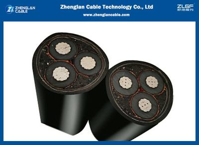 China 3 core Aluminum Medium Voltage Power Cables 11kv STA Armored Power Cable 3x95mm2 IEC60502-2 for sale