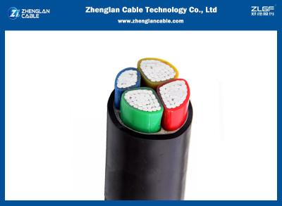 China 1.1kv NAYY Al-Pvc-Pvc Aluminum LV Low Voltage Power Cable Unarmored 3x50+1x25mm2 for sale