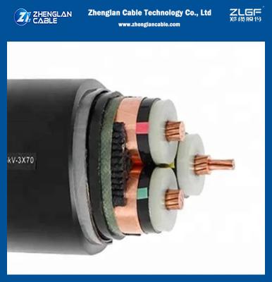 중국 18/30(36)KV 19/33(36)KV 70sqmm 3 핵심은 전원 케이블 Al 또는 구리 도체를 강화했습니다 판매용