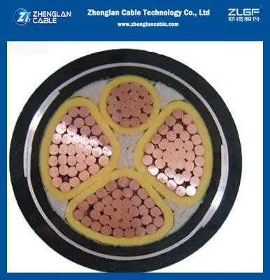 China Multicore STA Armoured Underground Power Cable 0.6/1KV 3/4/3+1 Cores Fire Resistant for sale