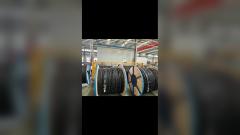 Aerial bundled cable core identification via ribs and laser printing figure