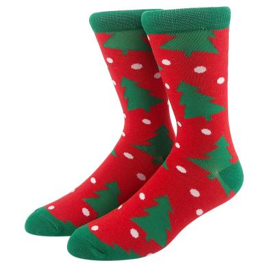 China For Diabetic HS Logo Men Fuzzy Christmas Socks Custom Gift Box Happy Crew Bangs Happy HS Socks for sale