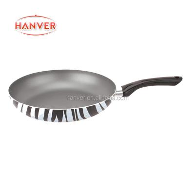 China Silk Screen Printing Sustainable Frying Pan / Nonstick Cookware for sale