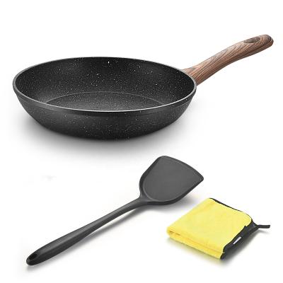 China CLASSIC 28cm Amazon Top Sale Non-Stick Marble Baking Foil With Silicone Turner And Cleaning Cloth for sale