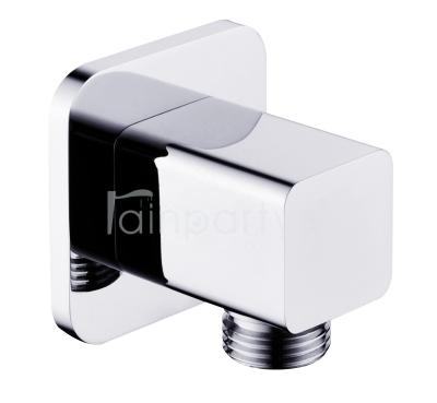 China Without Turnout Rainparty Bathroom G 1/2 Shower Wall Outlet Hand Shower Supply Elbow Square Adapter for sale