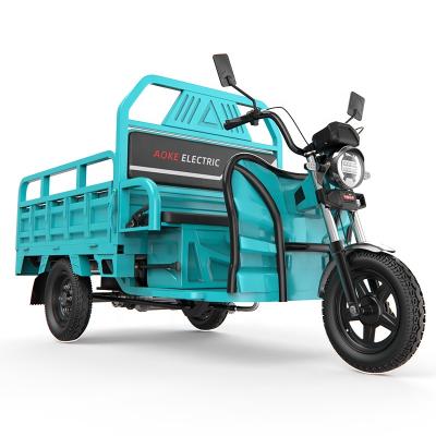 China electric cargo tricycle truck for transportation with cargo for sale