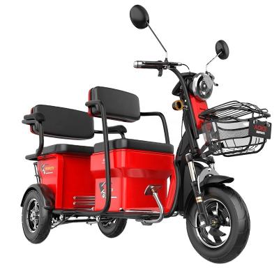 China Electric Passenger /Cargo Safety Tricycle 2 Seats For Three Person for sale