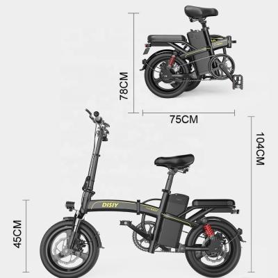 China 2021 New Style Aluminum Alloy Folding Bike With Electric Motor for sale