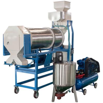 China 5 Ton Per Hour Maize Corn Farms Barley Oat Wheat Seed Drum Coating Machine for sale