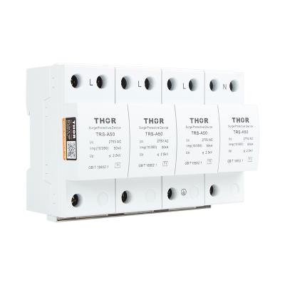 China Surge Protector SPD 60KA Lightning Arrester Surge Absorber TRS-A50 for sale