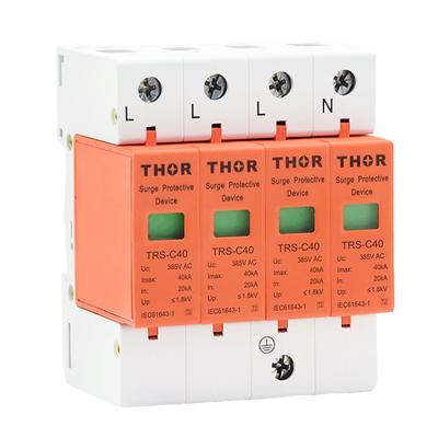 China Surge protection device 40KA lightning protection arrester surge protection TRS-C40/385 for sale