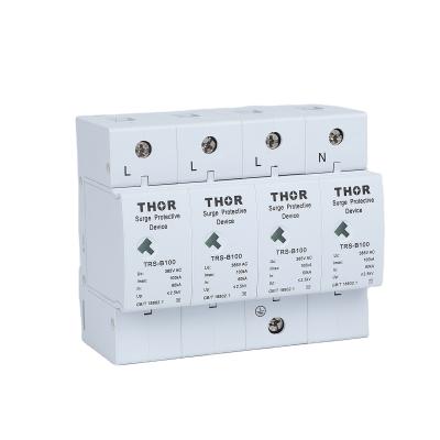 China 100KA lightning surge protection surge suppressor power protection TVSS TRS-B100/385V for sale