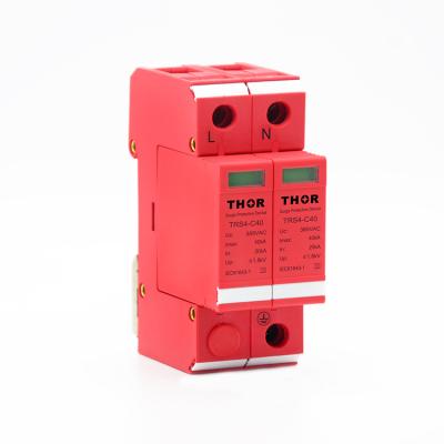 China 20-40KA Lightning Arrest Surge Protector AC SPD TRS4-C40/385 for sale