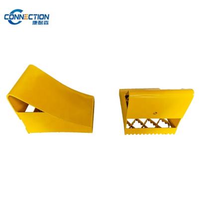 China Powder Coated Best Heavy Duty Customized Steel Wheel Chocks For Trailer for sale