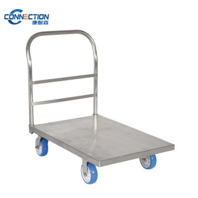 China Factory Direct Sale Stainless Steel Platform Trucks Tool Or Transport Cart for sale