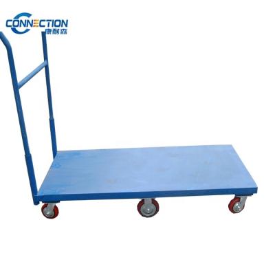 China Ironton Metal Platform Truck and Platform Hand Cart Industrial Steel Platform Cart for sale