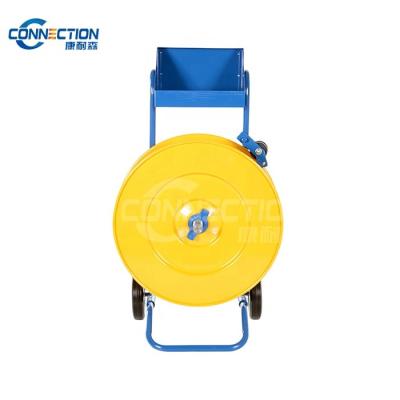 China Steel Storage Manual Pallet Probe Strapping Trolley Blue / Yellow And Accept Customized Size for sale