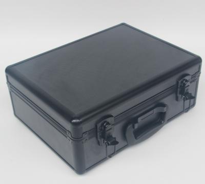 China ABS Shinny Black Aluminum Camera Case , Professional Aluminum Camera Carrying Case for sale