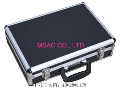 China Detachable Aluminum Tool Case / Hand Tool Boxes MM MDF With Black Diamond ABS Panel for sale