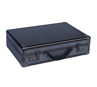 China Vielseitiger schwarzer Aluminiumaktenkoffer, Pilot Aluminum Attache Briefcase zu verkaufen