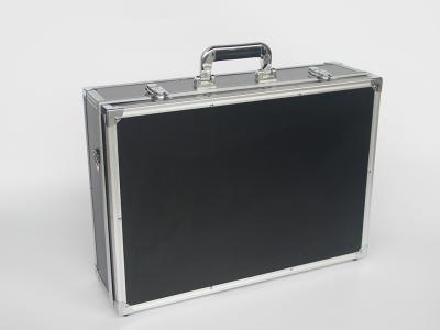 China Aluminum Stander Tool Box 18*13*6 inch, Tool Transport Case With Shoulder Strap Easy For Carry for sale