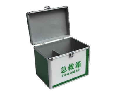 Cina Medicina di alluminio Carry Case With Dividers Inside di verde acrilico del dottore First Aid Case in vendita