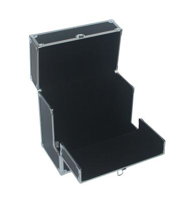 China Pro Vinyl 50pcs Carry Case Black Record Storage Box EVA Interior For Music for sale