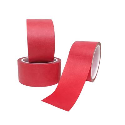 Cina Red Self Adhesive Silicone PET Masking Tape Heat Resistant Masking Tape for spraying circuit board PCB in vendita