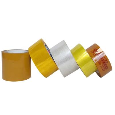 Κίνα Strong Adhesive 100m Custom Opp Logo Sealing Clear Packaging Tape Bopp Printed Yellow Brown Box Packing Tape προς πώληση