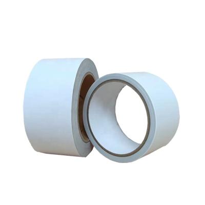 China Chentai high quality heavy duty jumbo roll super strong easy tear transparent self adhesive paper coated double sided tissue tap en venta