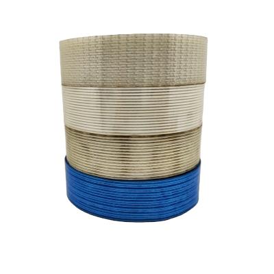 中国 heavy Packaging Reinforced Straight Strapping mesh cross weave Fiberglass Adhesive Filament Tape 販売のため