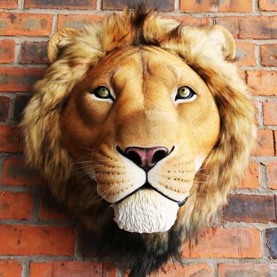 China Europe Customized Animal Head Resin Wall Hanging Sculpture For Home Decor for sale