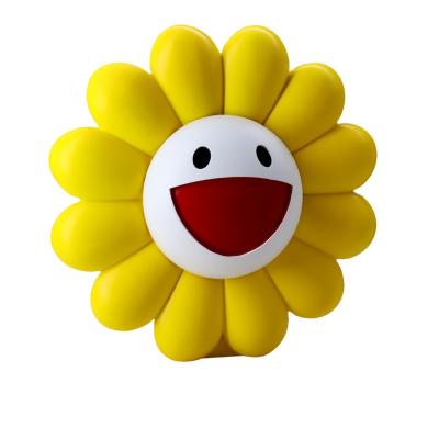 China POP Art Face Sunflowers Cartoon Crafts Resin Vase Decoration Living Room Global Creative Smile Table Top Handsome for sale