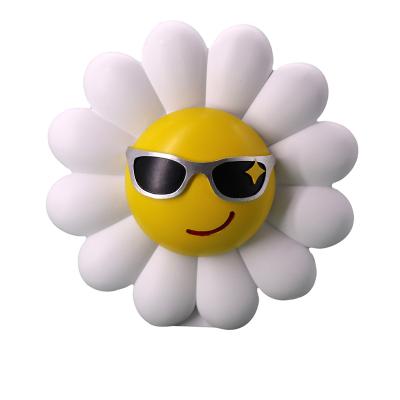 China POP Art Face Sunflowers Cartoon Crafts Resin Vase Decoration Living Room Global Creative Smile Table Top Handsome for sale