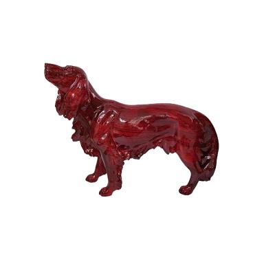 China Dazzle Art Design Water Transfer Printing Resin Dog Decoration Home Living Room Global Border Office for sale